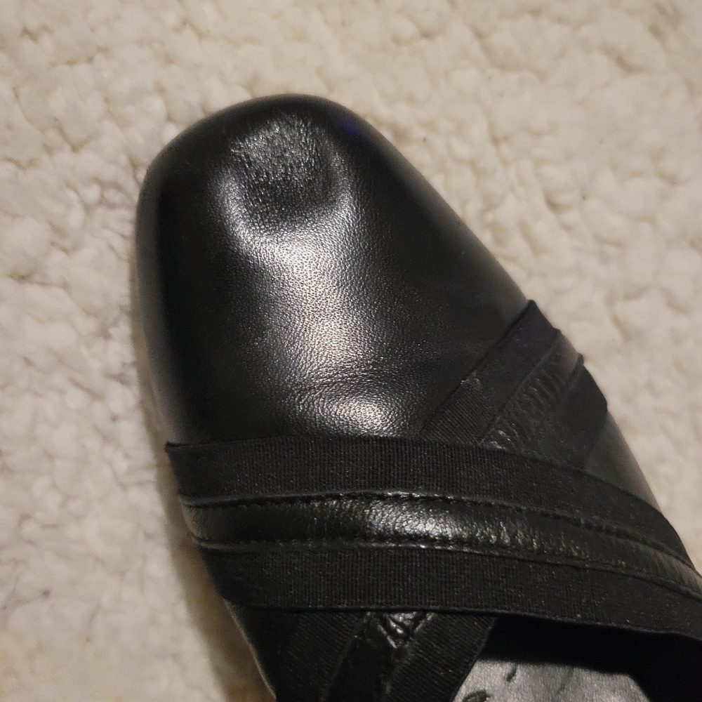 WOMENS S.R.O. SAMMI LEATHER HEEL PUMPS BLACK SIZE 8 - Picture 13 of 13